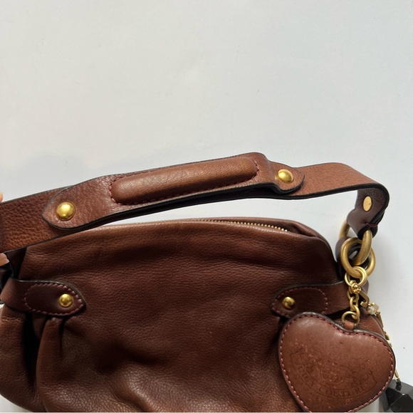 Vintage Juicy Couture Leather Purse Brown Y2K Handbag G&P 2000’s - Picture 7 of 16